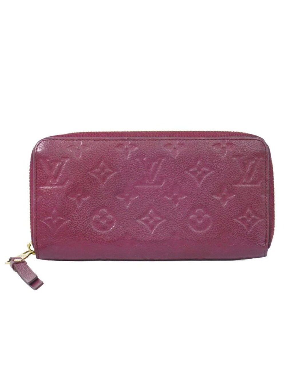 Louis Vuitton LV Zippy Wallet Monogram Empreinte Leather Raisin Purple